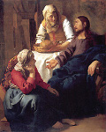 Mary at Jesus feet
